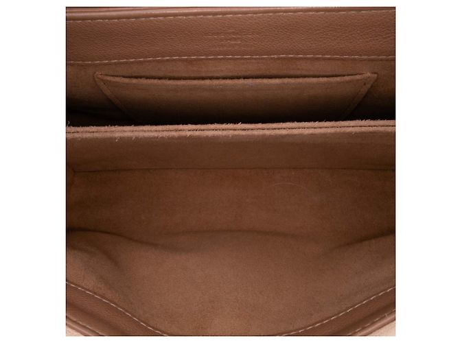 Borsa Very Chain in pelle monogramma marrone Louis Vuitton Ecume Beige - vista 4