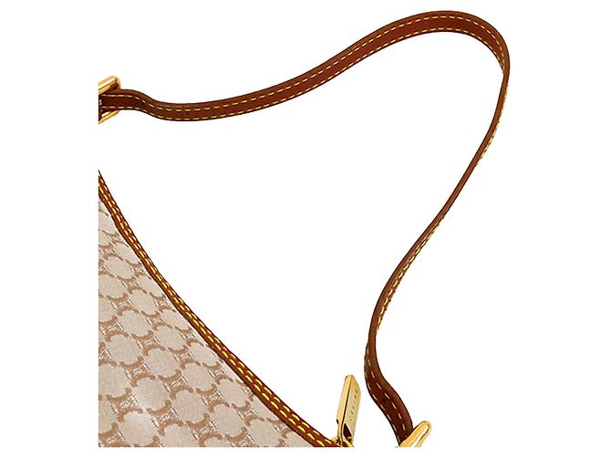 Céline Borsa a tracolla Celine in tela Macadam beige - vista 13