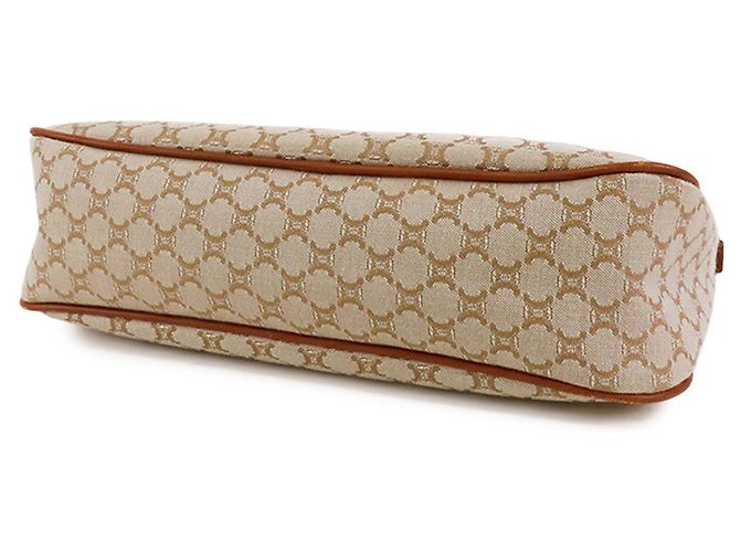 Céline Borsa a tracolla Celine in tela Macadam beige - vista 3