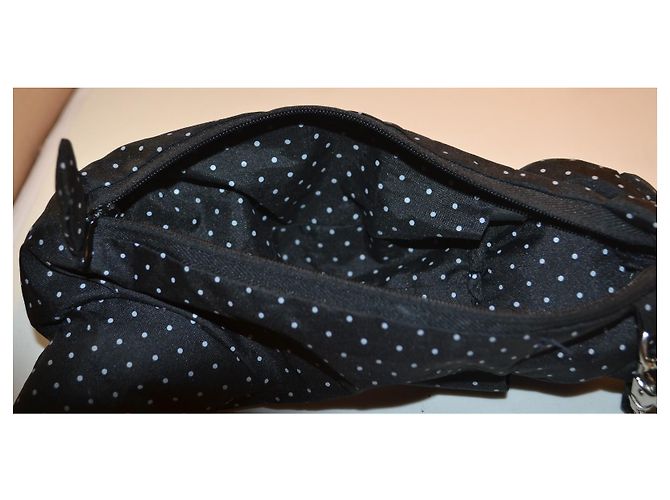 Pochette Furla Nera in Tessuto con Moschettone Nero - vista 5