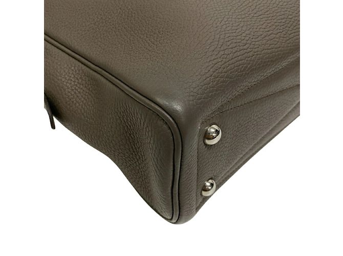 Hermès Borsa Hermes Victoria 40 grigia Marrone - vista 4