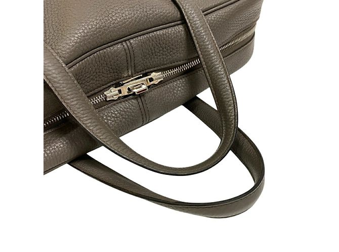 Hermès Borsa Hermes Victoria 40 grigia Marrone - vista 5