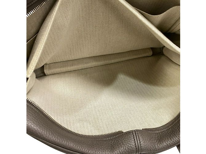 Hermès Borsa Hermes Victoria 40 grigia Marrone - vista 7
