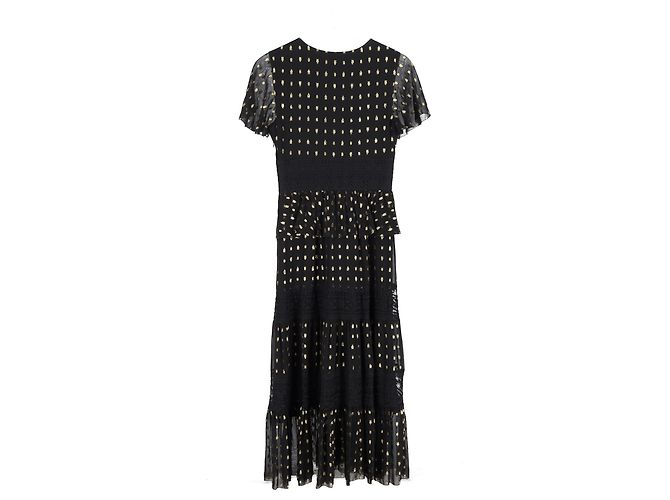 Temperley London Wondering Spitzen-Midi-Kleid aus schwarzer Viskose - Ansicht 5