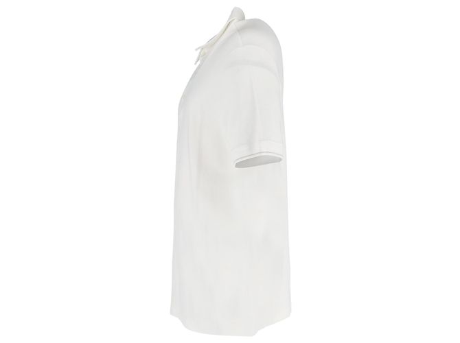 Polo Loro Piana in cotone bianco Crudo - vista 2