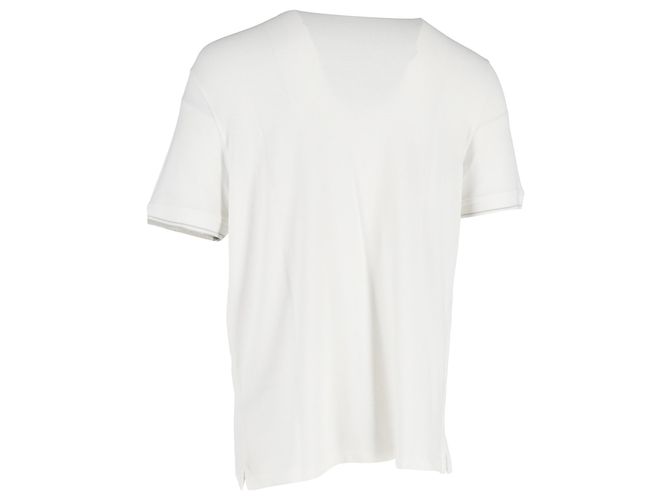 Polo Loro Piana in cotone bianco Crudo - vista 3