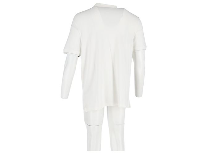 Polo Loro Piana in cotone bianco Crudo - vista 6