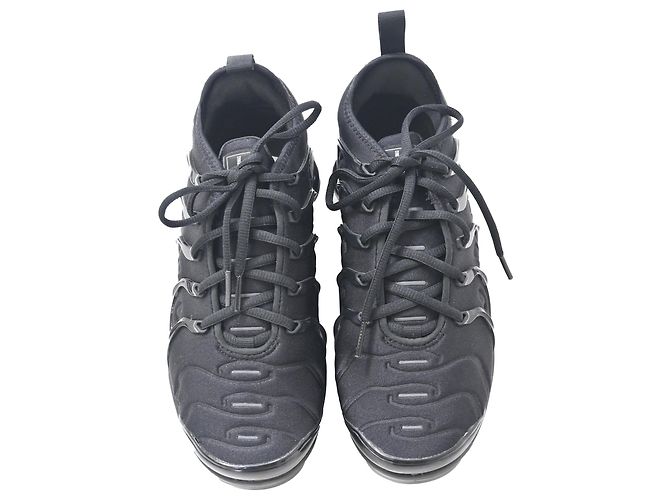 Sneakers Nike Air Vapormax Plus in cotone nero triplo - vista 5