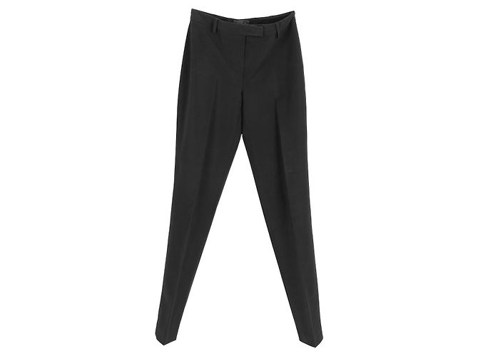 Prada gerade geschnittene Hose aus schwarzem Polyester - Ansicht 11