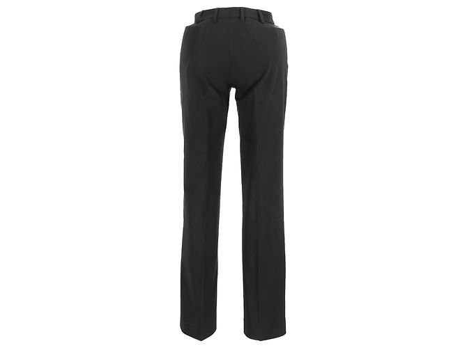 Prada gerade geschnittene Hose aus schwarzem Polyester - Ansicht 3