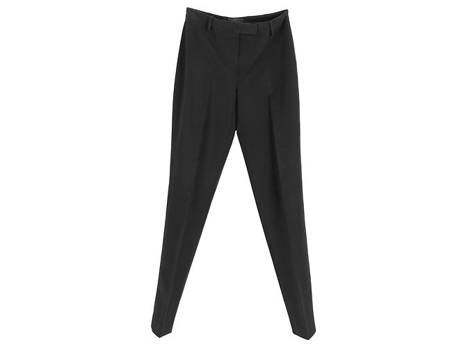 Prada gerade geschnittene Hose aus schwarzem Polyester - Ansicht 4