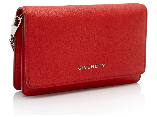 Givenchy Leather Pandora Wallet On Chain Red - view 2