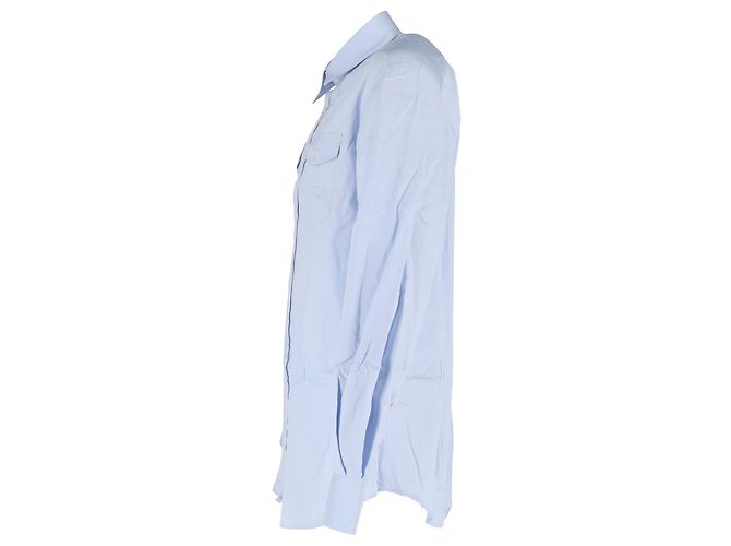 Camicia Dolce & Gabbana in cotone azzurro - vista 2