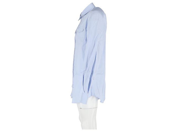 Camicia Dolce & Gabbana in cotone azzurro - vista 5