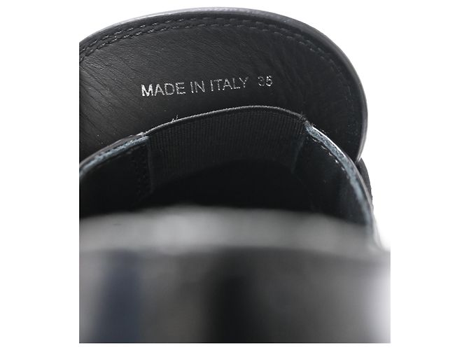 Mocassini a piattaforma in pelle nera Prada spazzolata Nero - vista 17