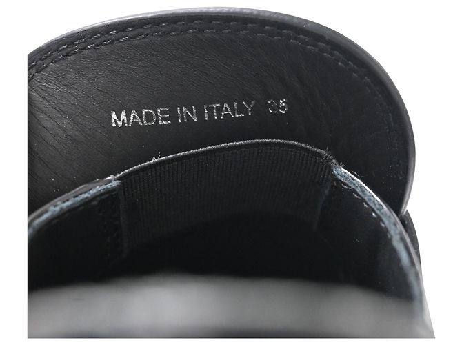 Mocassini a piattaforma in pelle nera Prada spazzolata Nero - vista 8