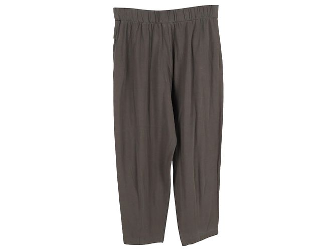 Pantalones Gartered Max Mara Leisure en algodón gris - vista 2