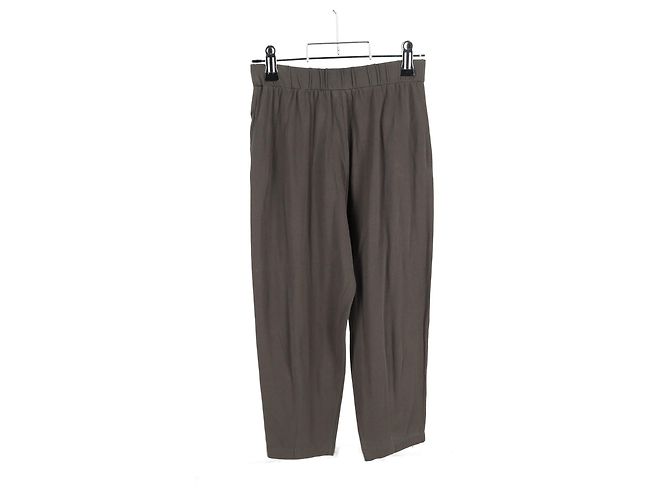 Pantalones Gartered Max Mara Leisure en algodón gris - vista 5