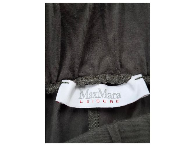 Pantalones Gartered Max Mara Leisure en algodón gris - vista 6