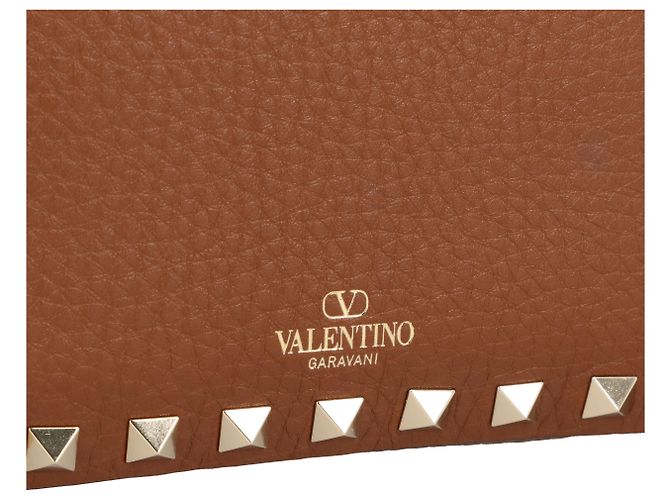 Borsa a Spalla Rockstud Valentino Garavani Marrone - vista 5