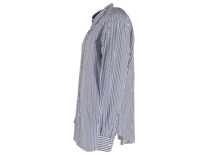 Camicia a righe a maniche lunghe Missoni in cotone blu navy Grigio - vista 2