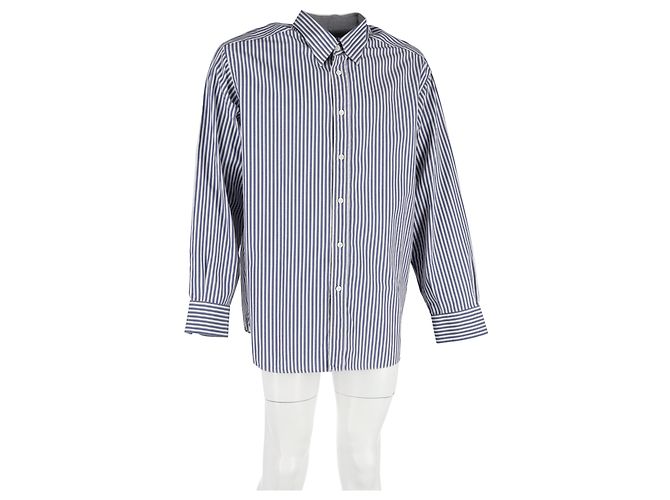 Camicia a righe a maniche lunghe Missoni in cotone blu navy Grigio - vista 4