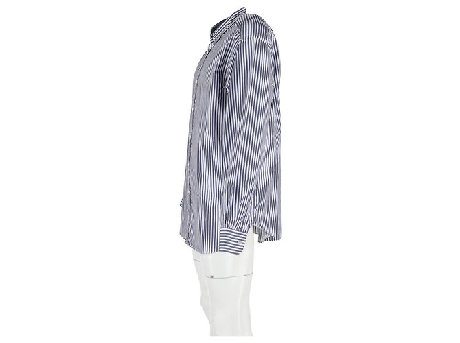 Camicia a righe a maniche lunghe Missoni in cotone blu navy Grigio - vista 5