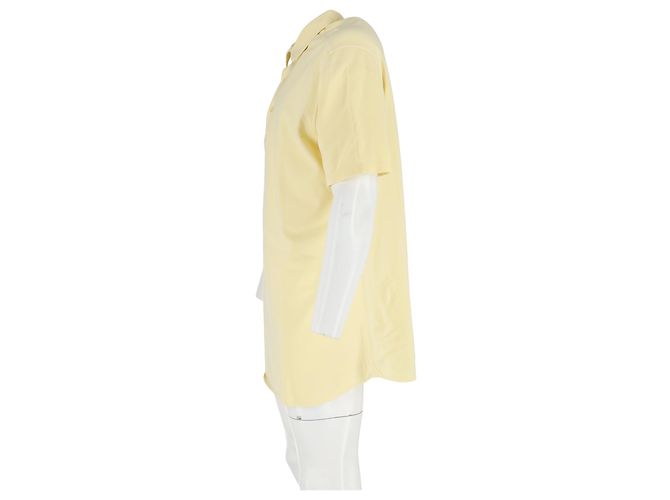 Polo Loro Piana in cotone giallo Cammello - vista 5