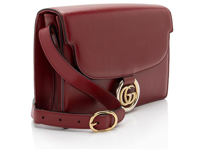 Bolso de hombro de cuero GG de Gucci Roja - vista 2