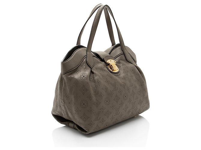 Louis Vuitton Mahina Leder Cirrus PM Handtasche Grau - Ansicht 2