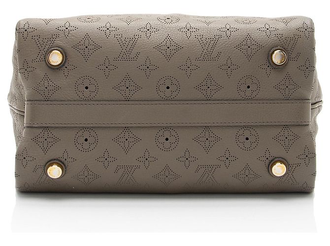 Louis Vuitton Mahina Leder Cirrus PM Handtasche Grau - Ansicht 4