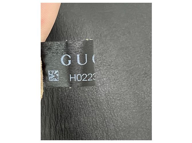 Padlock Borsa a spalla nera Gucci GG Supreme Web con lucchetto Marrone - vista 6