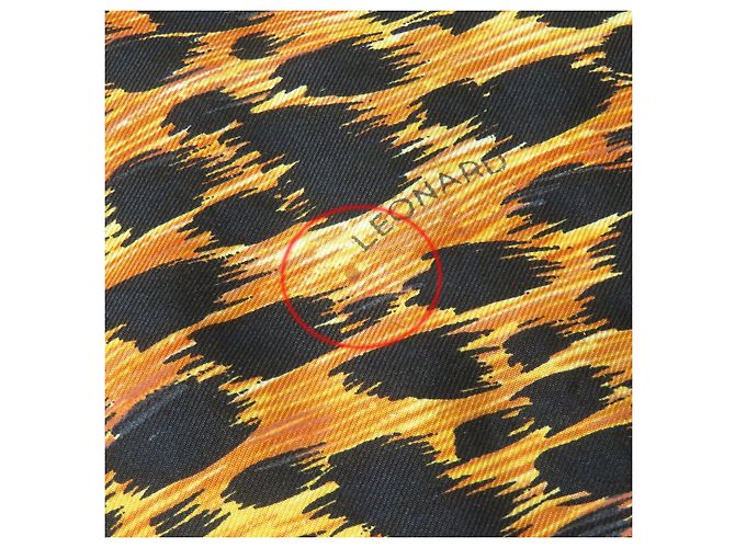 Autre Marque PULLOVER IN LANA E SETA CON STAMPA LEOPARDO LEONARD FASHION Marrone - vista 10