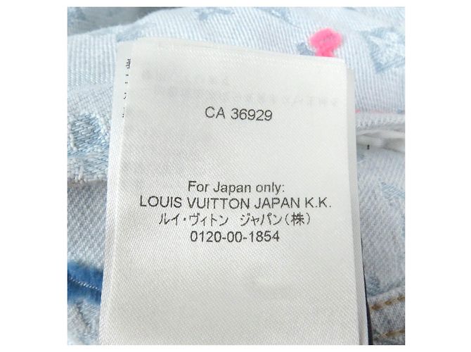 Giacca in denim Monogram Louis Vuitton Indigo Blu - vista 12