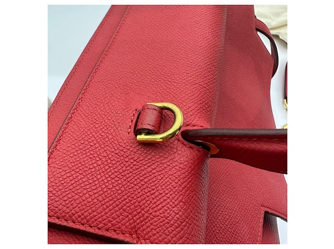 Borsa a mano Céline in pelle rossa Rosso - vista 12