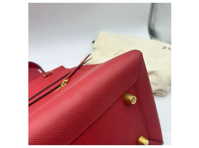 Borsa a mano Céline in pelle rossa Rosso - vista 17