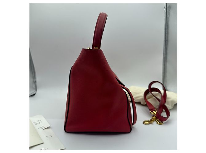 Borsa a mano Céline in pelle rossa Rosso - vista 3