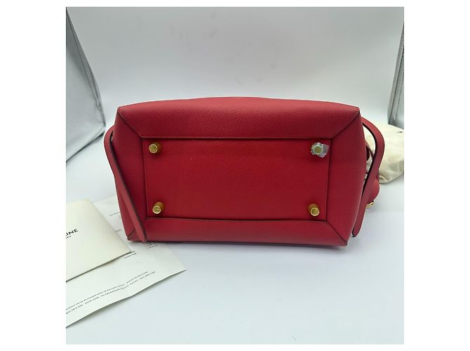 Borsa a mano Céline in pelle rossa Rosso - vista 5