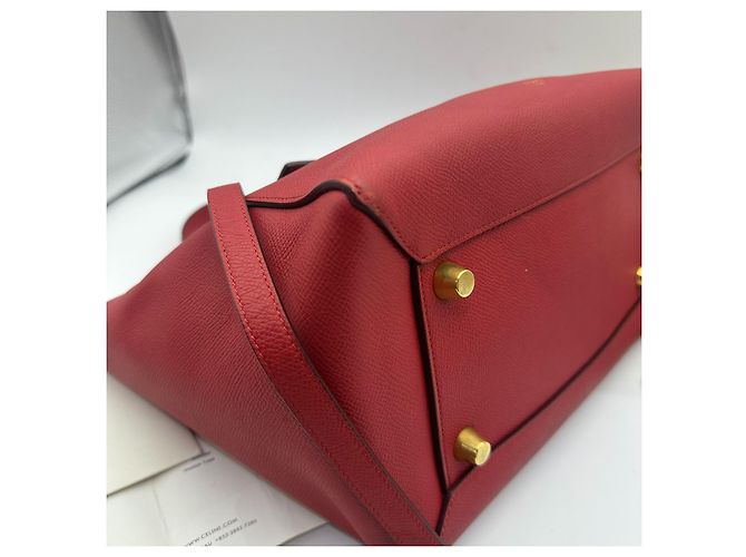 Borsa a mano Céline in pelle rossa Rosso - vista 6