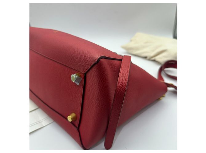 Borsa a mano Céline in pelle rossa Rosso - vista 7