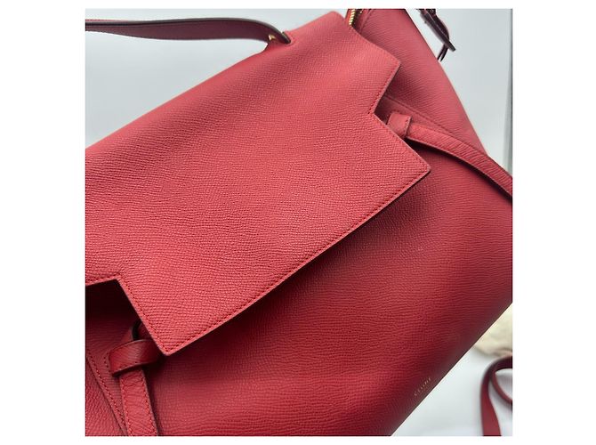 Borsa a mano Céline in pelle rossa Rosso - vista 8