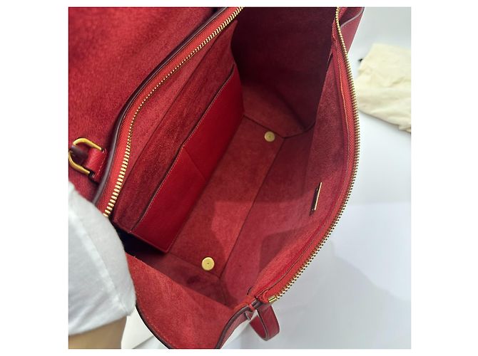 Borsa a mano Céline in pelle rossa Rosso - vista 9