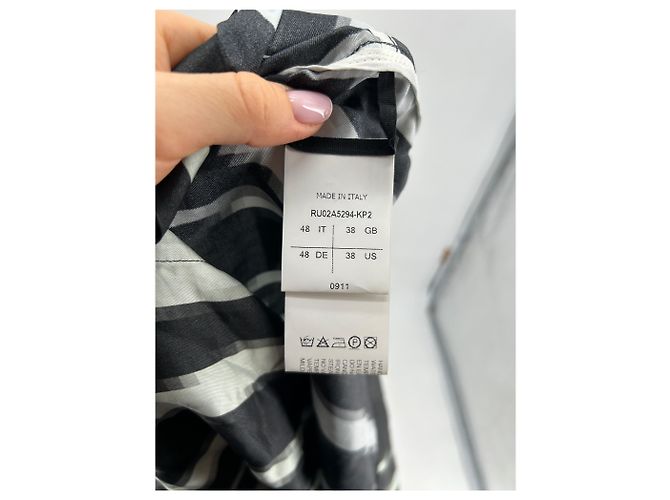 Rick Owens Kurzarmhemd mit zweifarbigem Print Baumwolle Schwarz - Ansicht 4