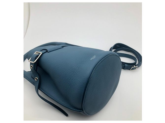Borsa a mano Céline in pelle blu - vista 4