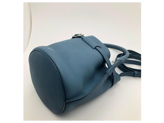 Borsa a mano Céline in pelle blu - vista 5