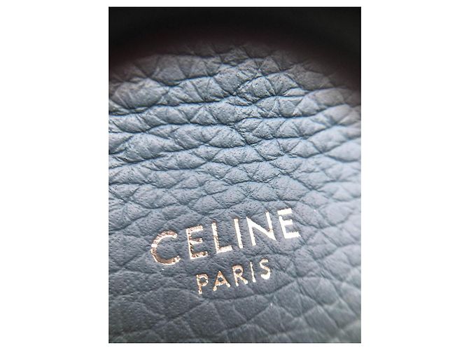 Borsa a mano Céline in pelle blu - vista 8