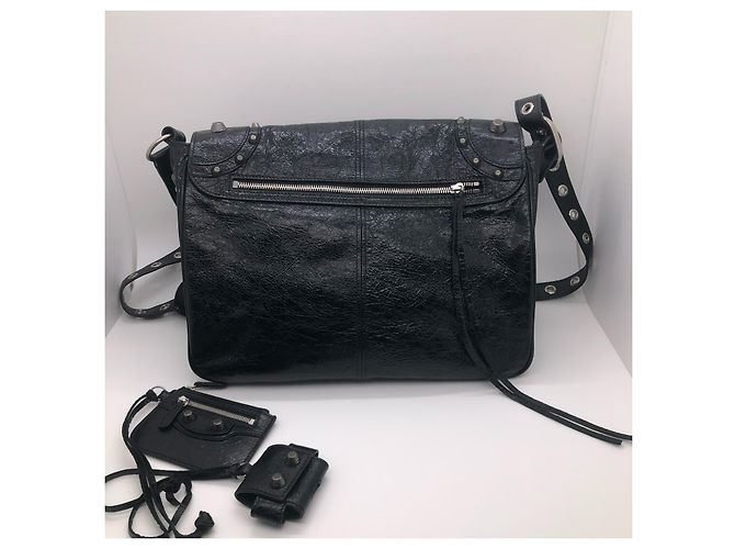 Zaino Balenciaga in pelle nera Nero - vista 2