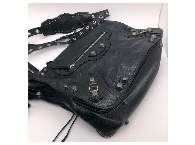 Zaino Balenciaga in pelle nera Nero - vista 5