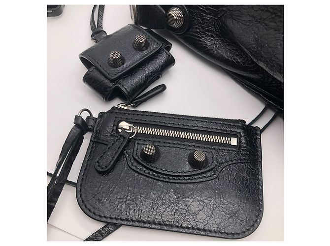 Zaino Balenciaga in pelle nera Nero - vista 6