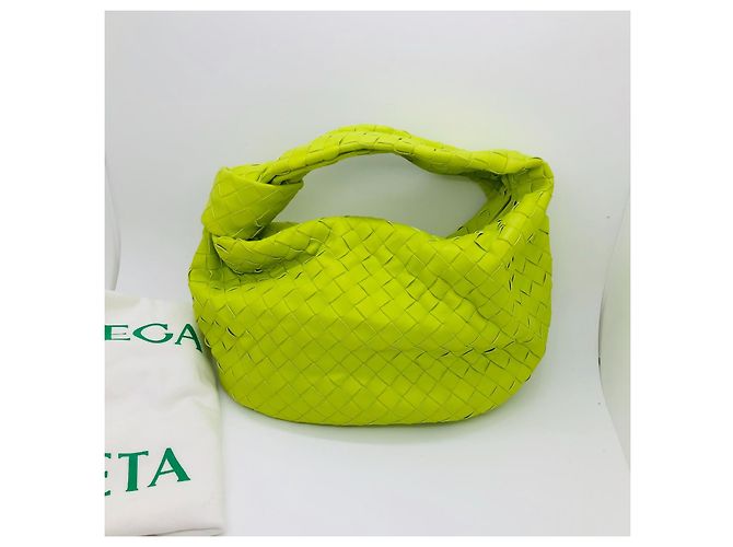 Borsa Bottega Veneta in pelle di agnello gialla Giallo - vista 2